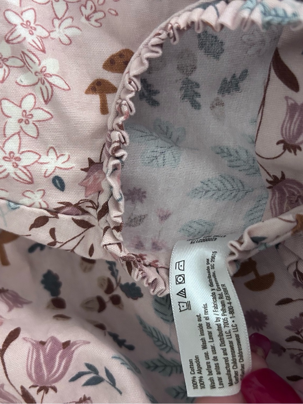 Modern Moments Girls Pink Floral Tiered Ruffle Dress. Cotton Size 3T - Picture 7 of 7